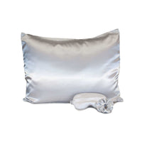 Thumbnail for Elegant satin sleep set with soft pillow and sleep mask, perfect for a restful night's sleep.