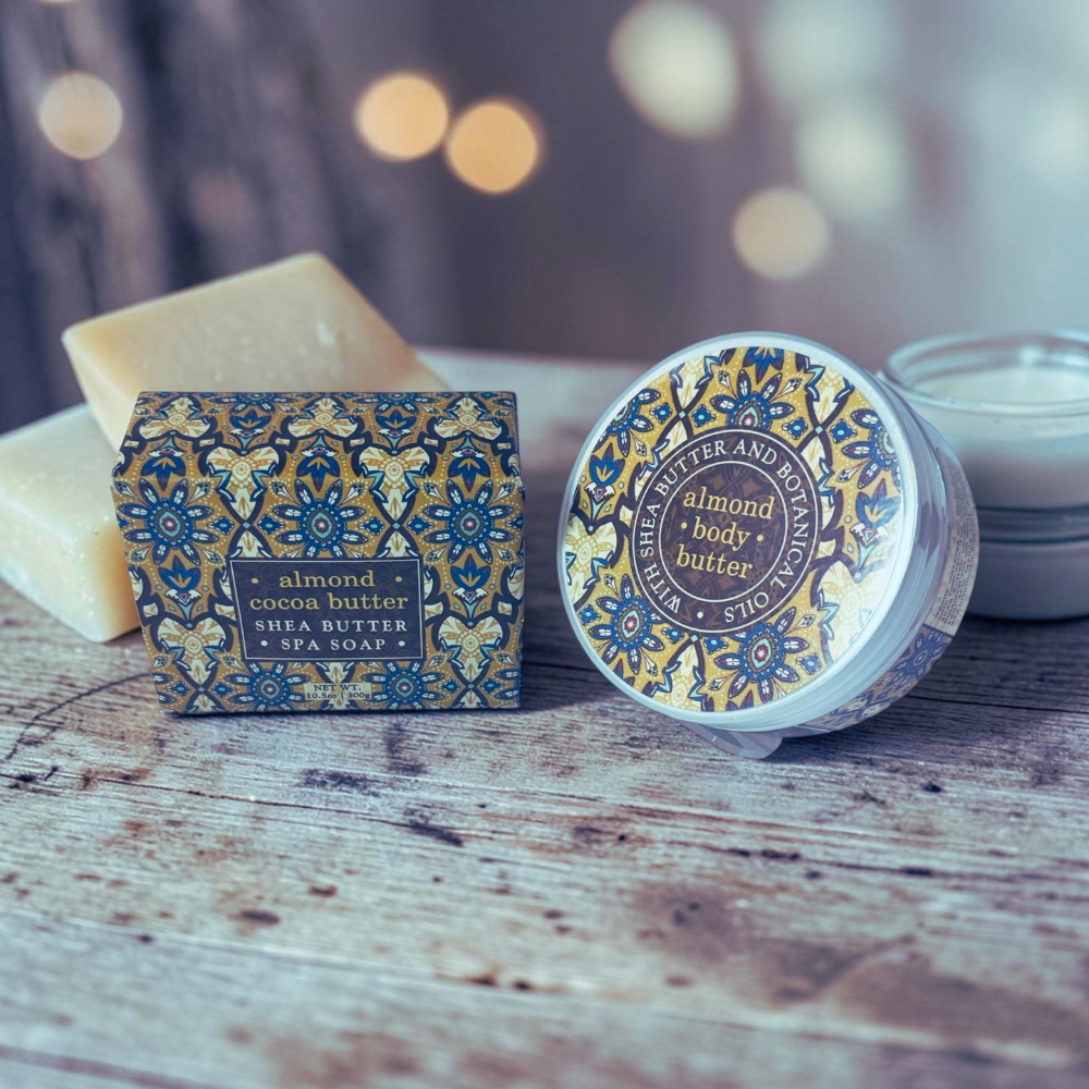 Almond Cocoa Butter Bar Soap and Body Butter Gift Set