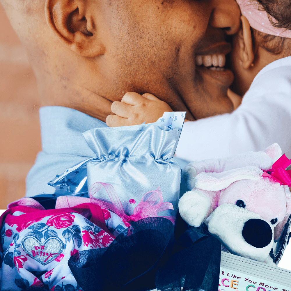 Baby Basket with Blanket and Plush Toy