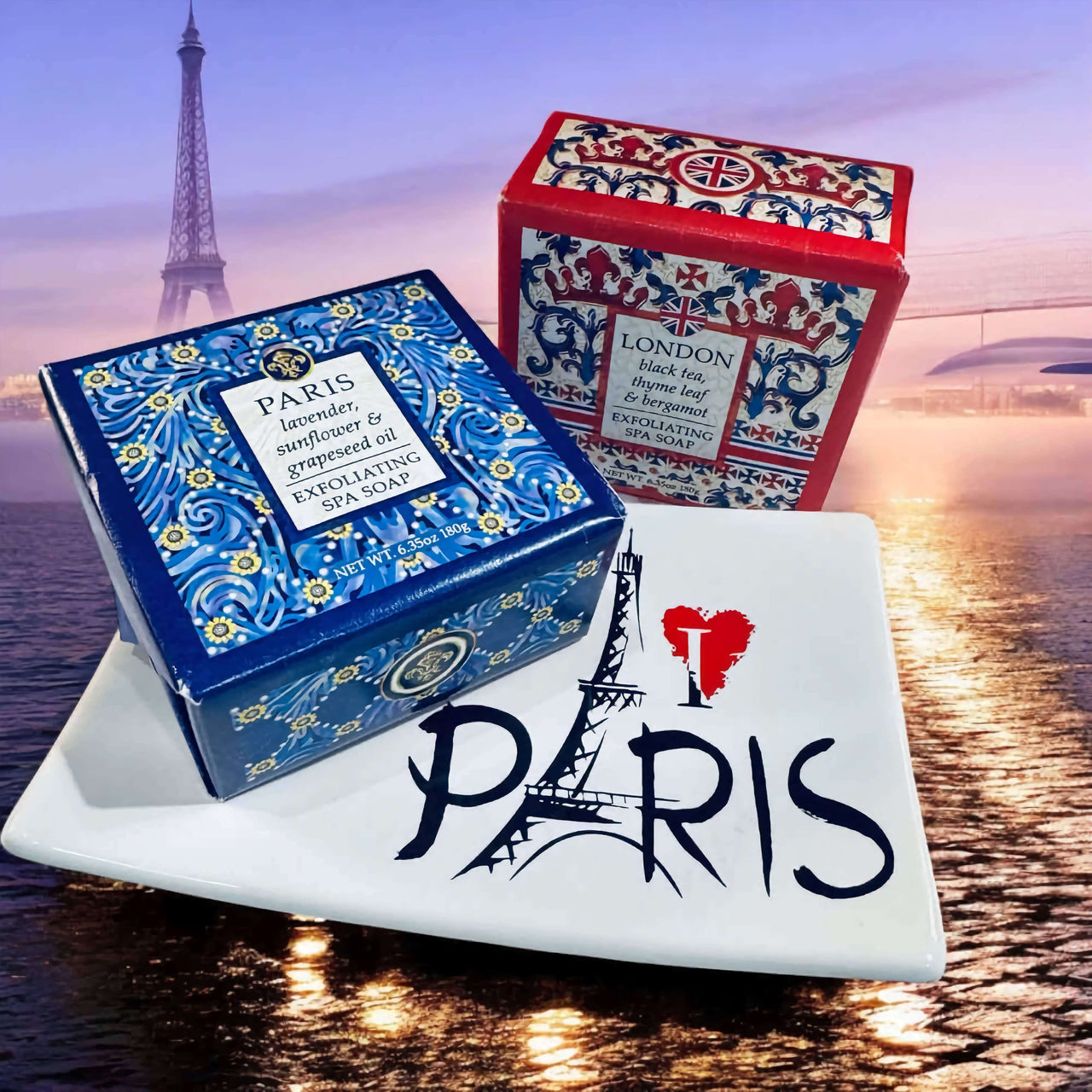 Paris Destination Theme Soap Gift Set.