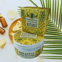 Thumbnail for Pineapple-themed body butter and soap with packaging on a white background