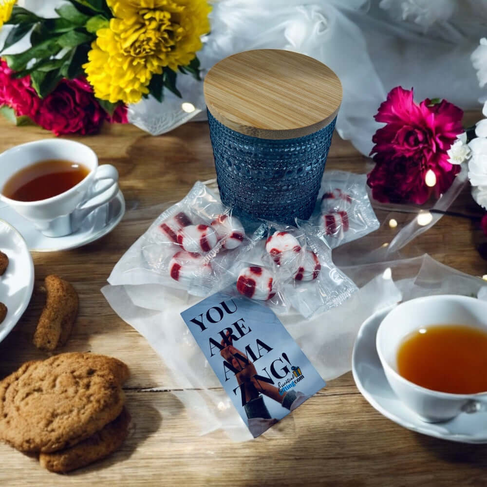 Peppermint Puffs Gift Canister