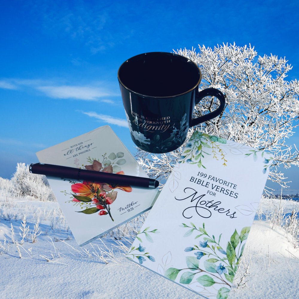 Black Floral Mug Gift Set