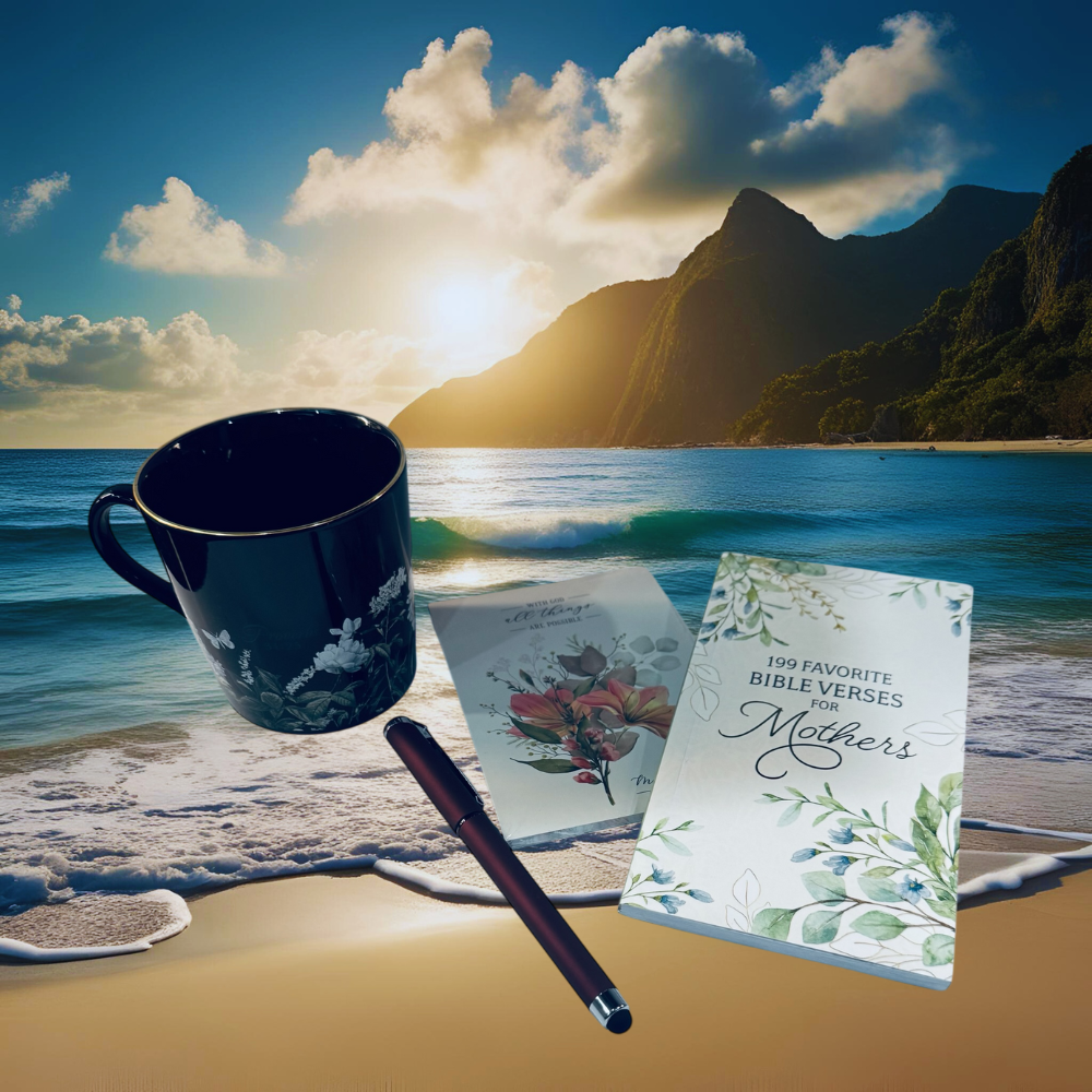 Black Floral Mug Gift for Moms