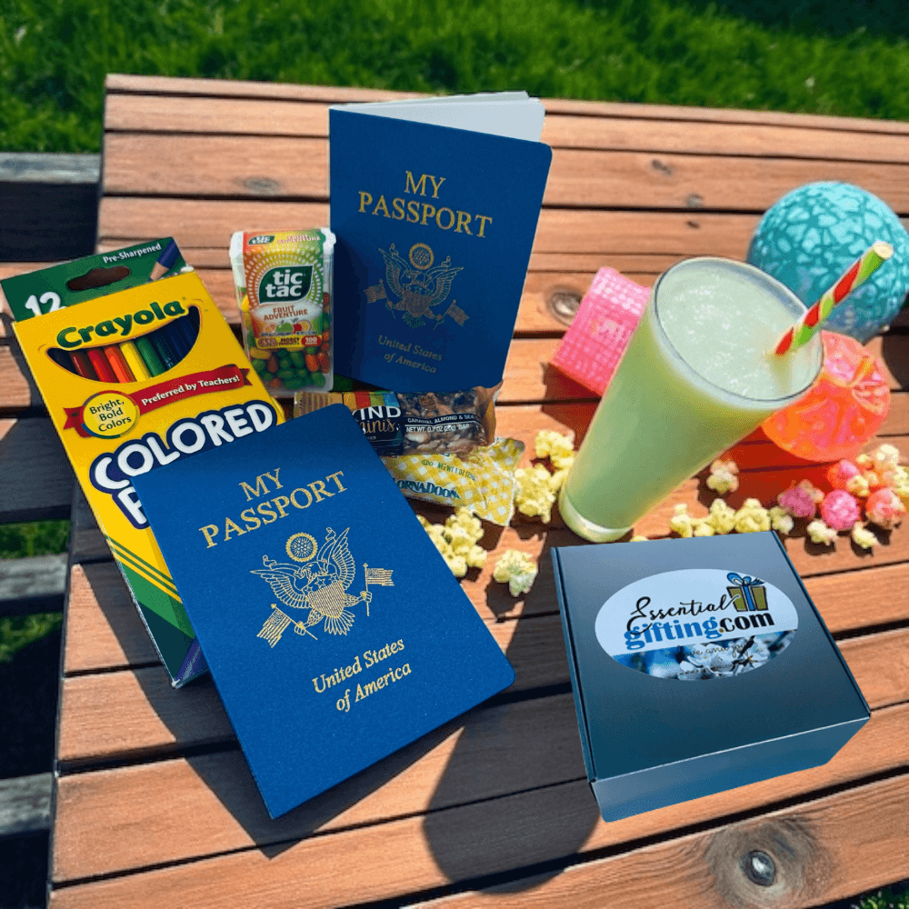 Kids Design Your Passport Fun Snack Box.