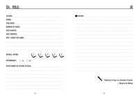 Thumbnail for Inside pages for Book Journal tracker