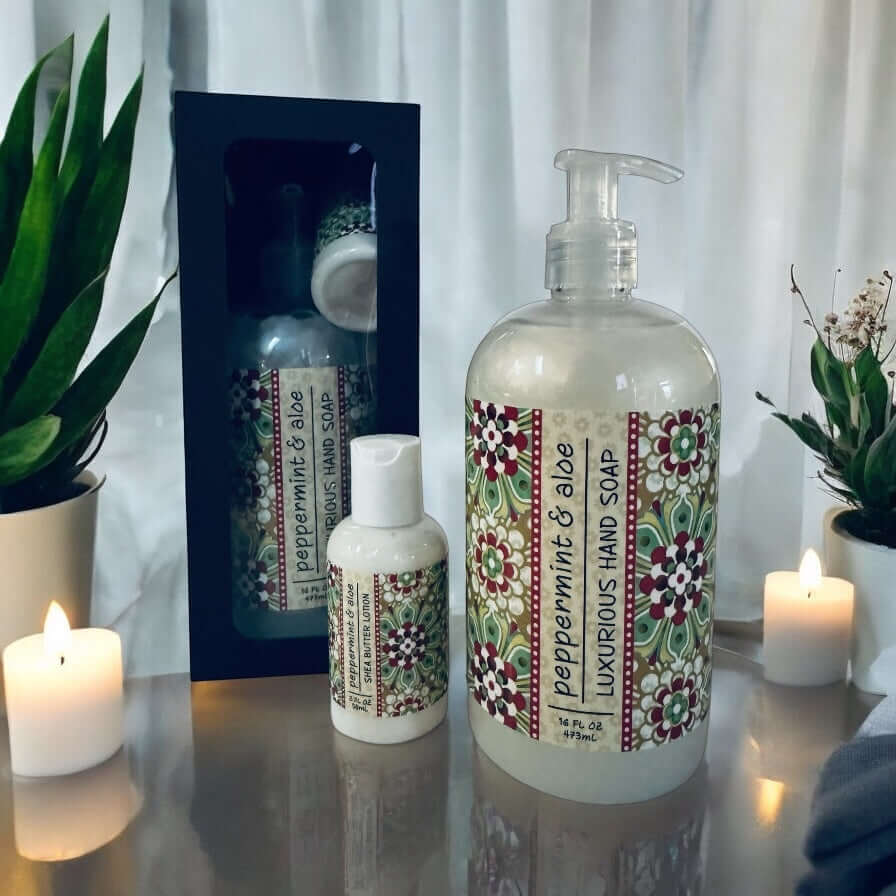 Essential Oil Peppermint Handsoap Gift.