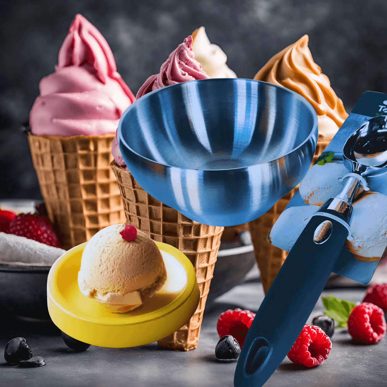 Premium Ice Cream Dessert Bowl Gift Set