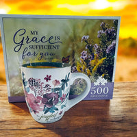 Thumbnail for Inspirational Gift, My Grace Is Sufficient 500pc Puzzle.