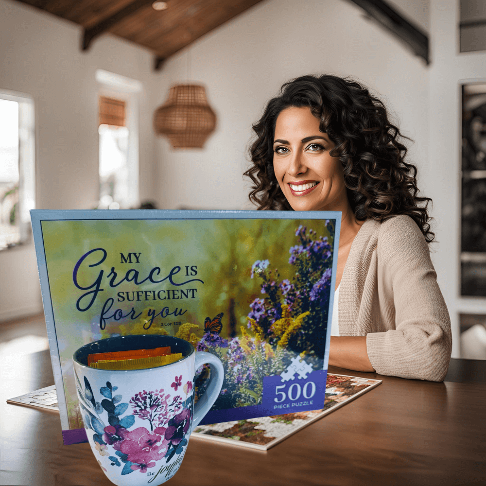 Inspirational Gift, My Grace Is Sufficient 500pc Puzzle.