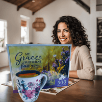 Thumbnail for Inspirational Gift, My Grace Is Sufficient 500pc Puzzle.