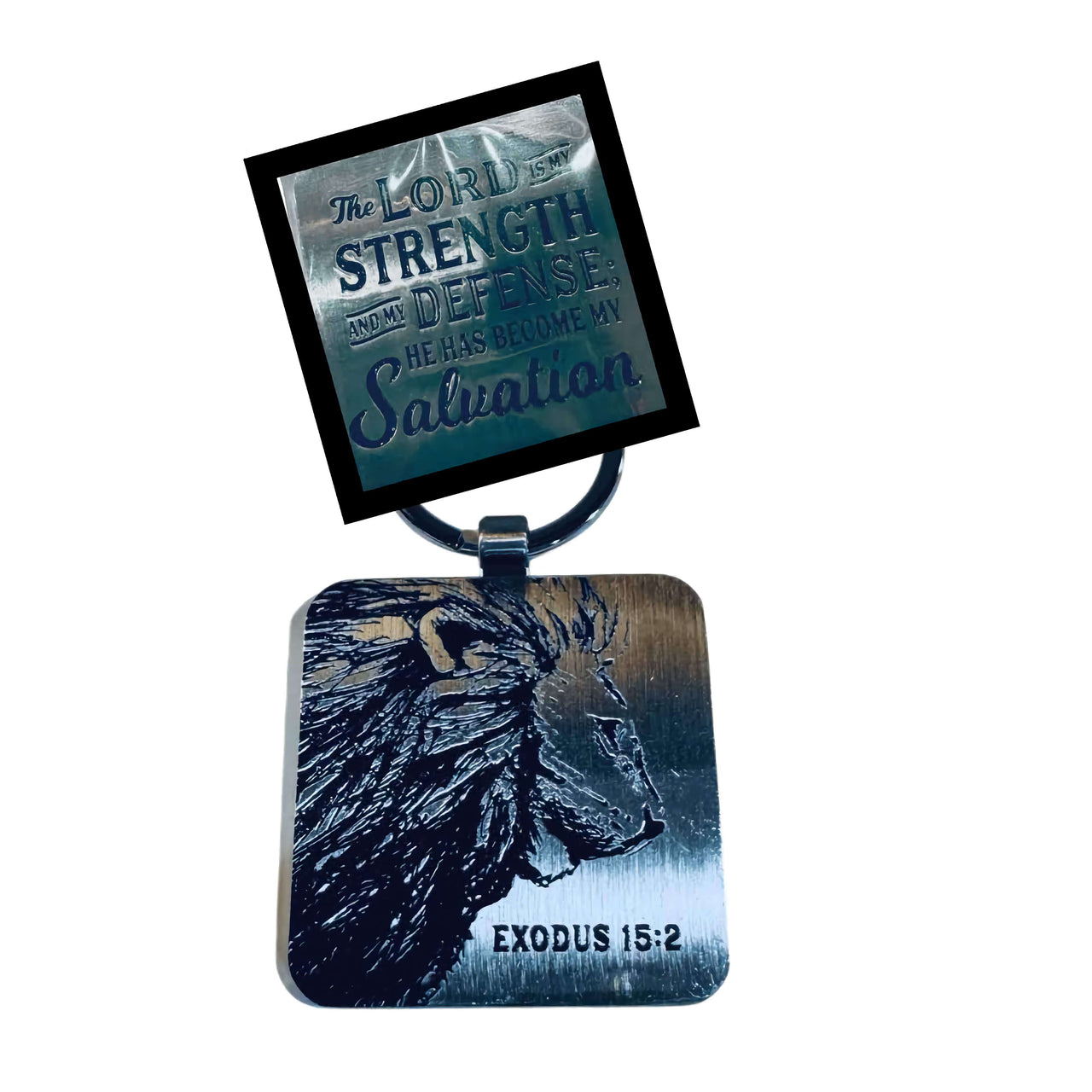 Water Bottle Stainless Drink Sleeve with Inspirational Keychain.