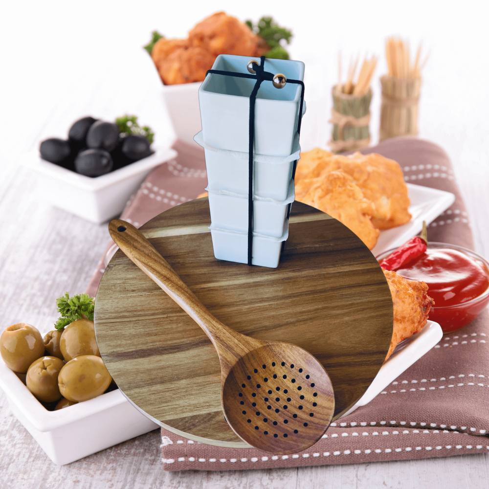 Premium Acacia Wood Charcuterie Board Gift Set - Essentialgifting