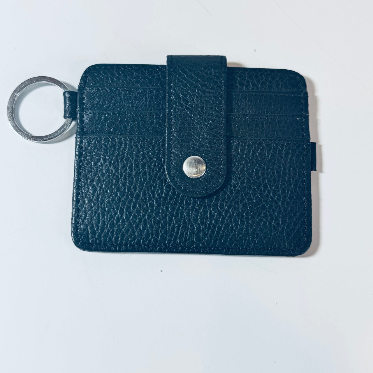 Leather Cowhide ID Card Case_Black