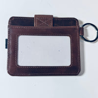 Thumbnail for Leather Cowhide ID Card Case_Cognacwindow