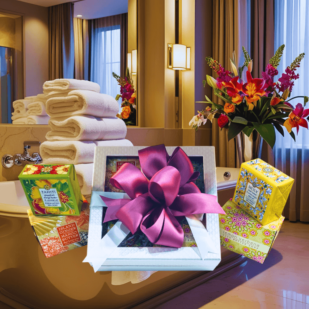 Gift Box-Exfoliating Luxe Bar Soap Bundle.