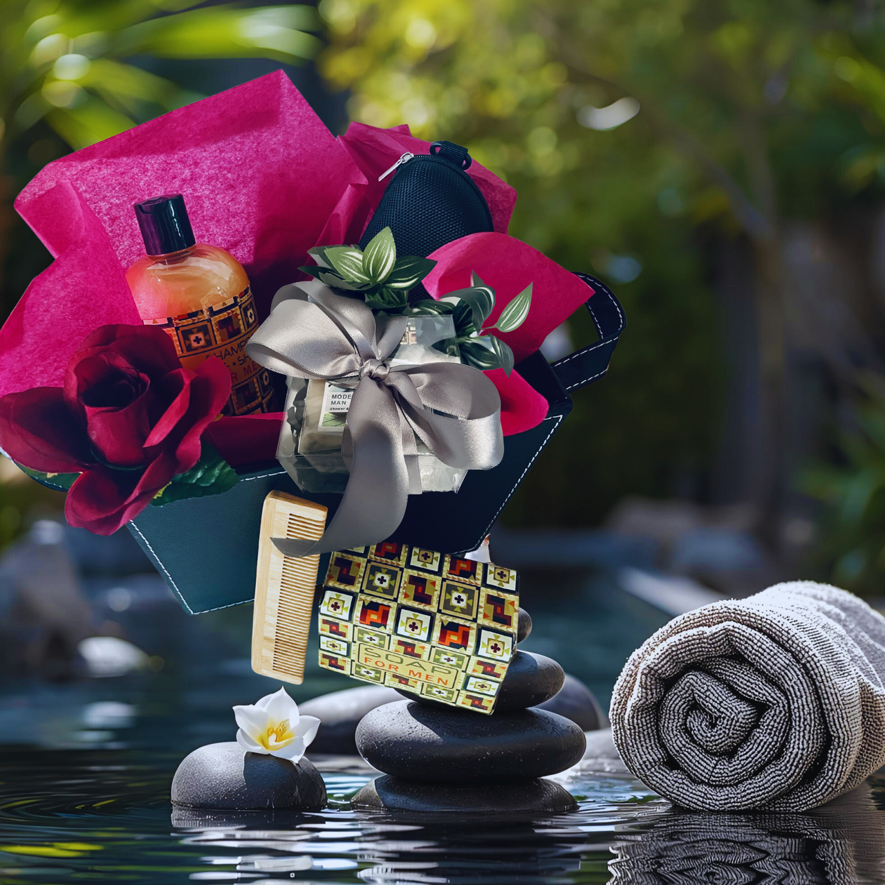 Mens Shower Spa Basket