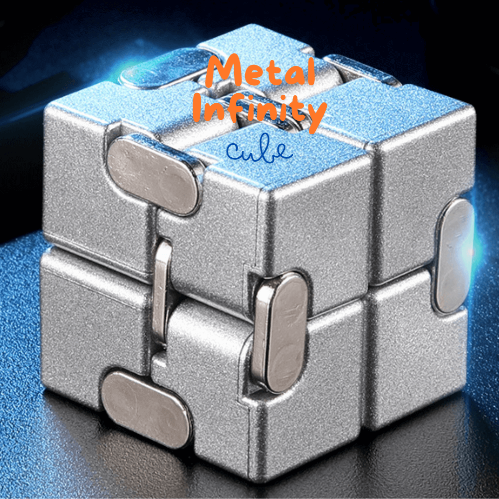 Captivating Metal Infinity Cube & Snack Box - A Unique Desk Accessory - Essentialgifting