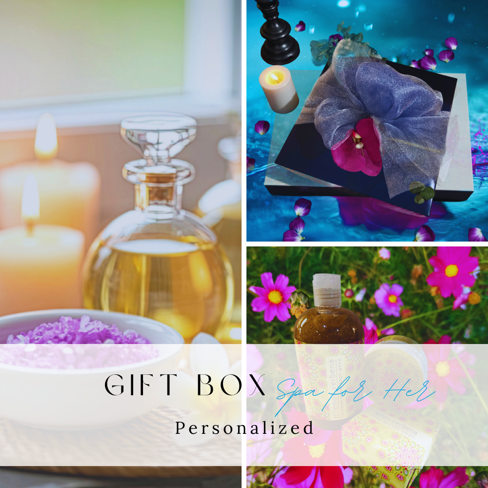 Spa inspired gifts for her, bath and body
