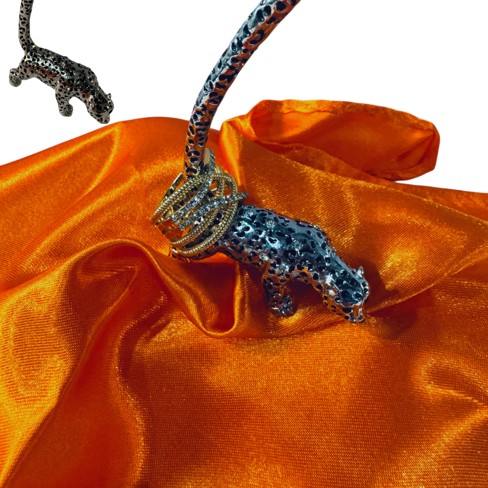 Ring Holder Accessory-Silver Leopard - Essentialgifting