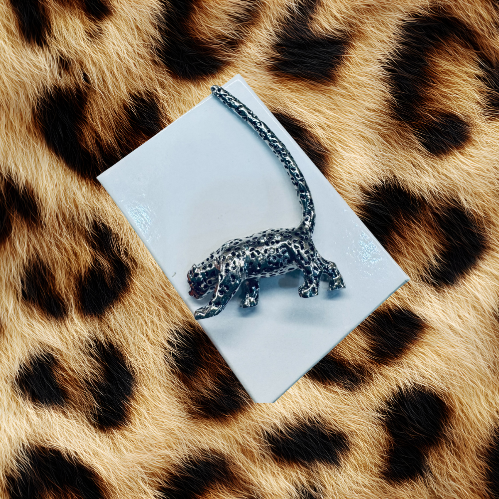 Ring Holder Accessory-Silver Leopard - Essentialgifting