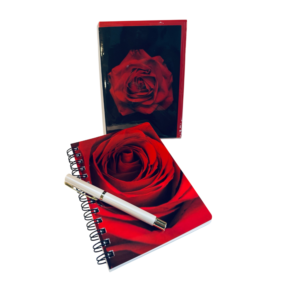 Red Rose Stationery Journal Gift - Essentialgifting