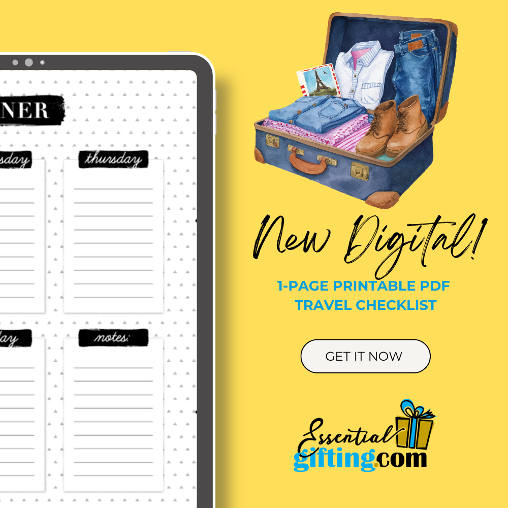 Digital Download Travel Packing Checklist
