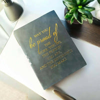 Thumbnail for Elegant Leather Journal with Gilded Engraving.
