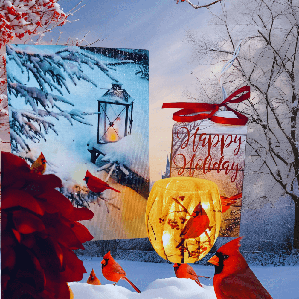 Holiday Cardinal Home Decor.