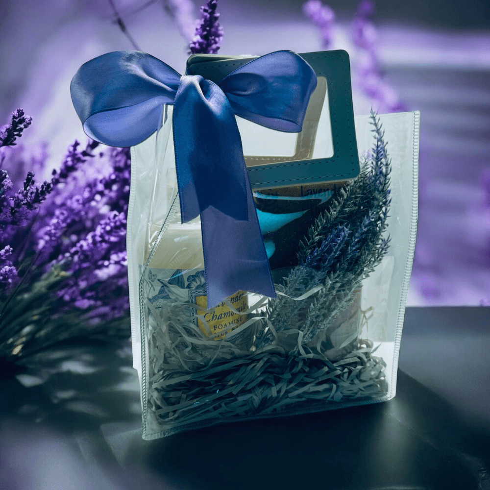 Calming Lavender Foaming Milk Bath Gift Set.