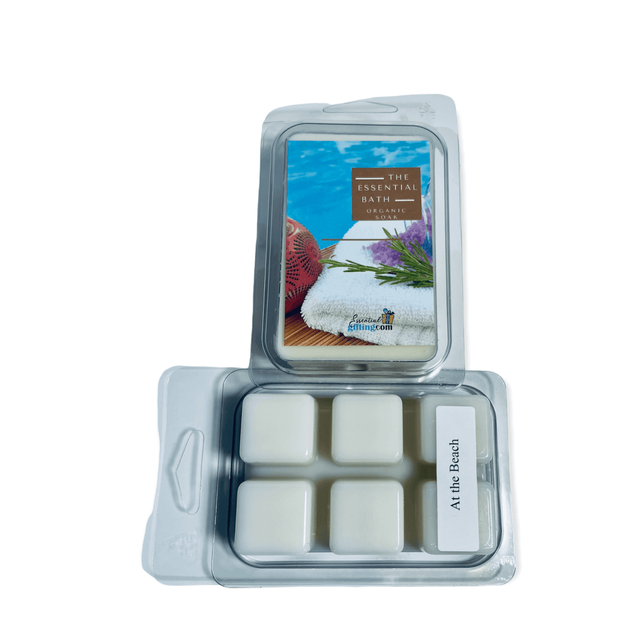 Relaxing scented wax melts in a modern display case, offering a variety of calming aromas for a soothing self-care experience.
