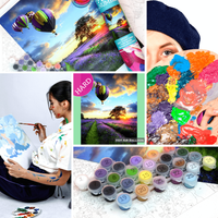Thumbnail for Colorful Hot Air Balloon Painting Craft Kit - Essentialgifting